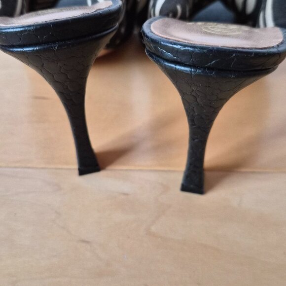 Brother Vellies African Mudcloth Sandal Heels Sz 9 - Picture 5 of 6